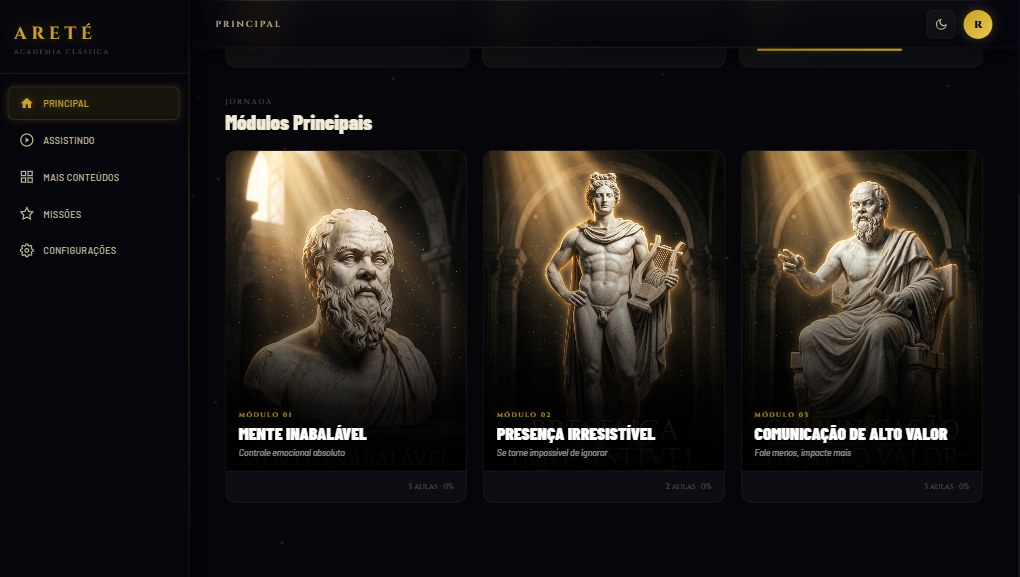 Área de Membros Areté